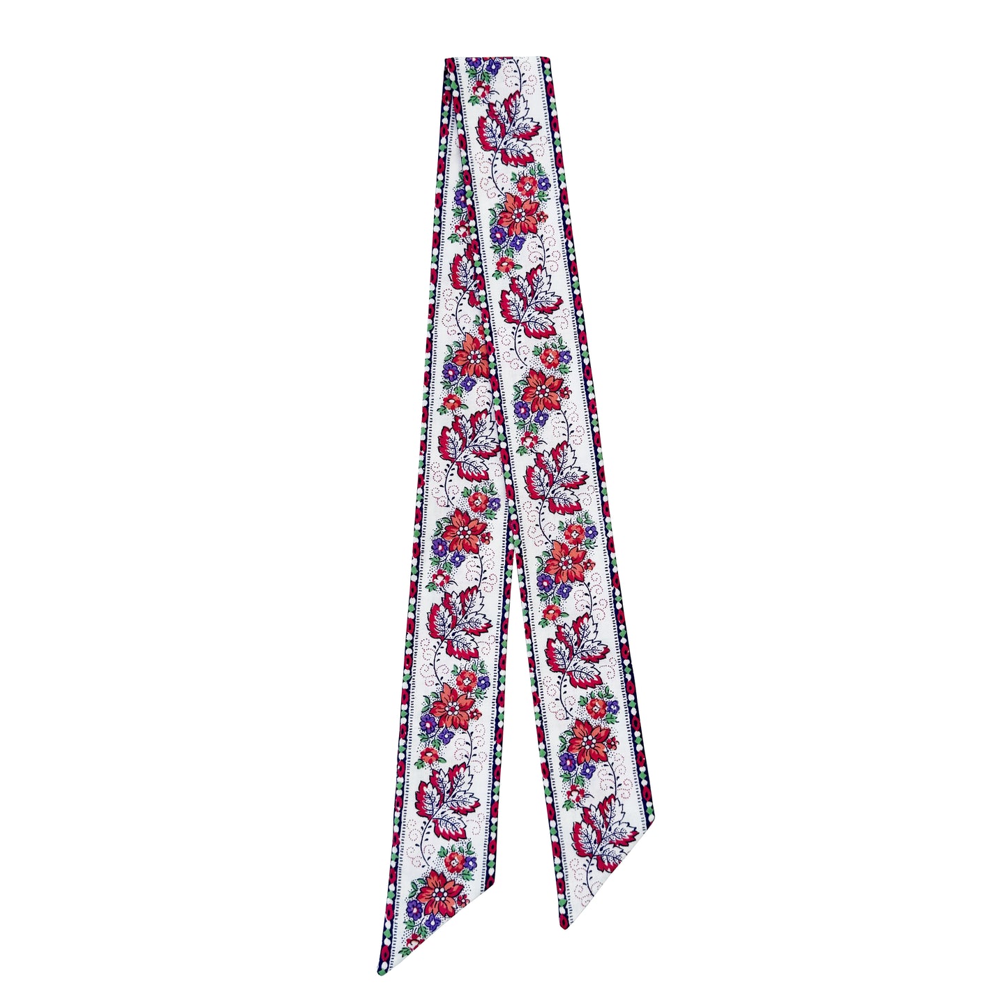 Pink Vintage Block Printed Souleiado Fabric Ribbon