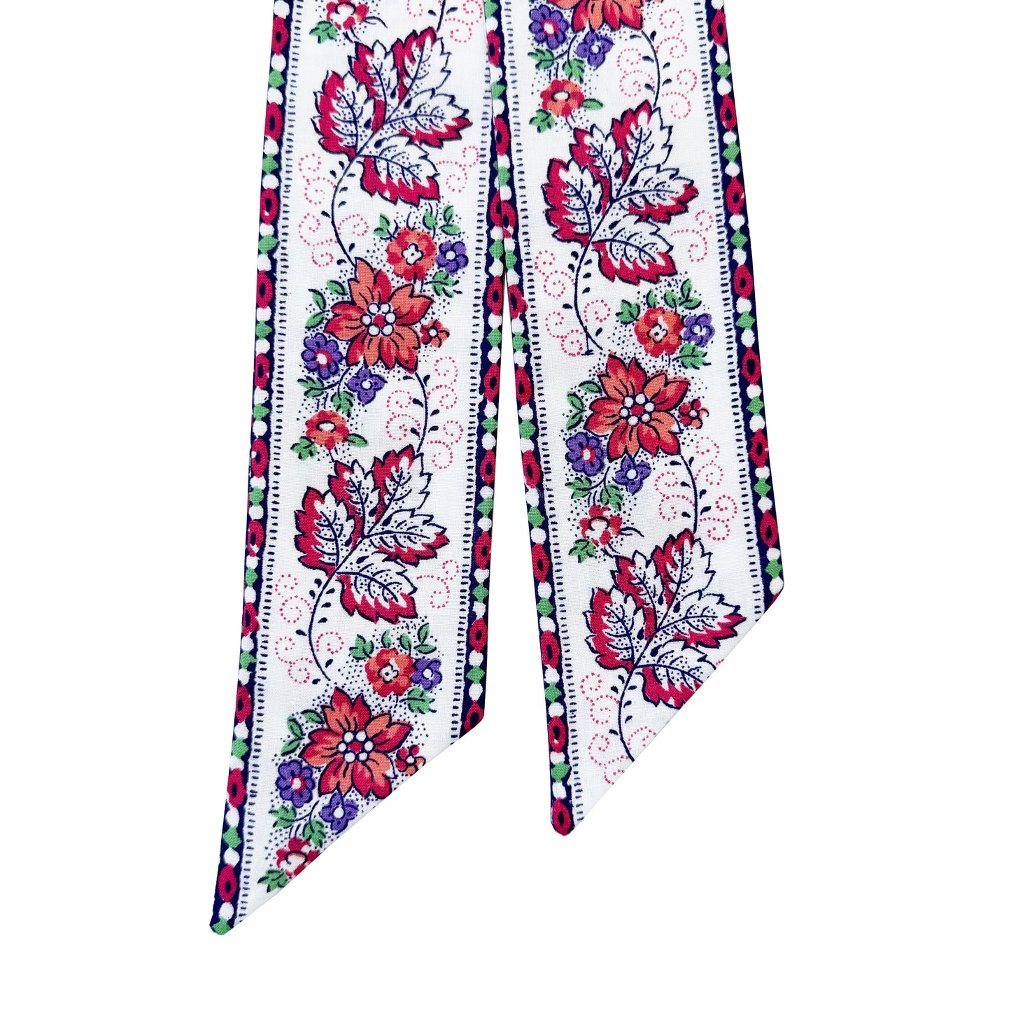Pink Vintage Block Printed Souleiado Fabric Ribbon