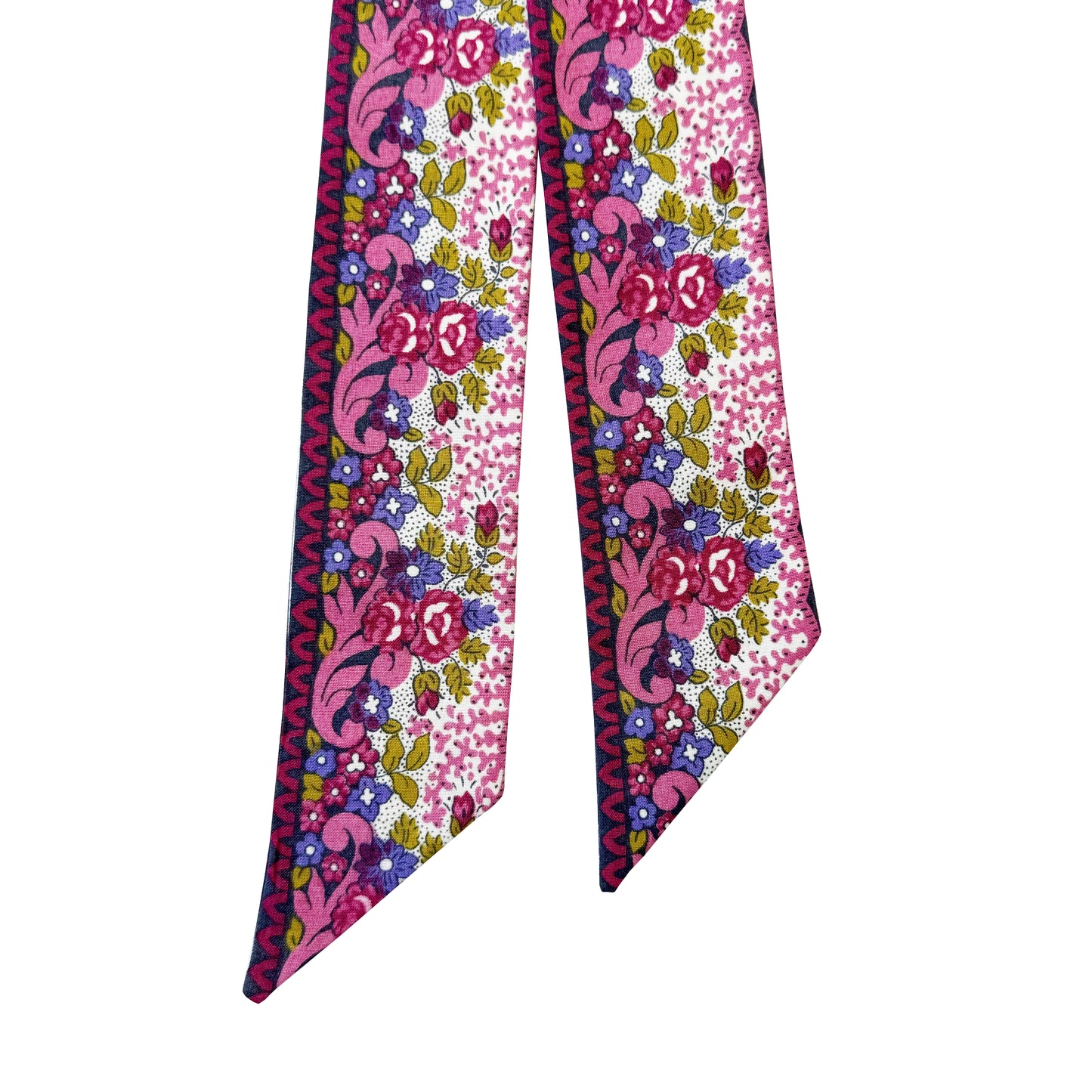 Rose Vintage Block Printed Souleiado Fabric Ribbon