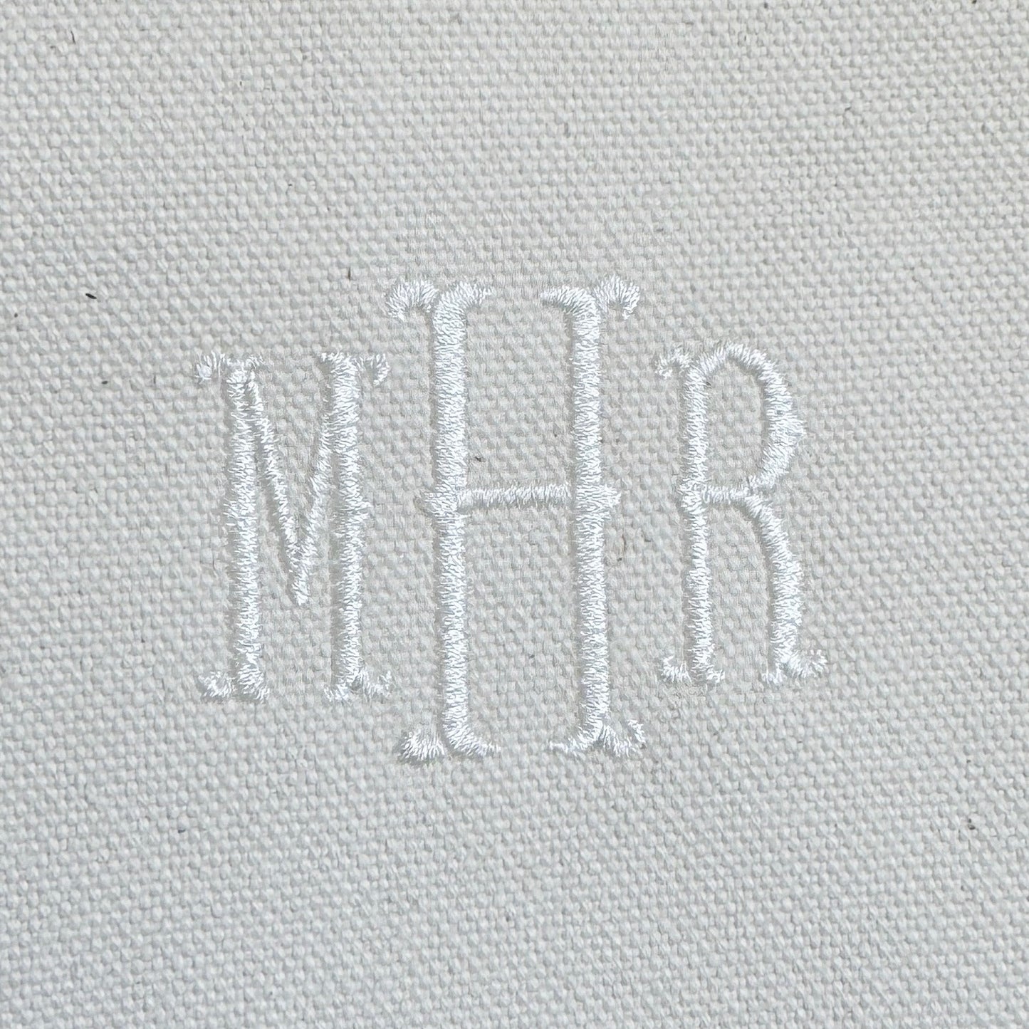 Blue Seersucker Monogrammed Toiletry Bag