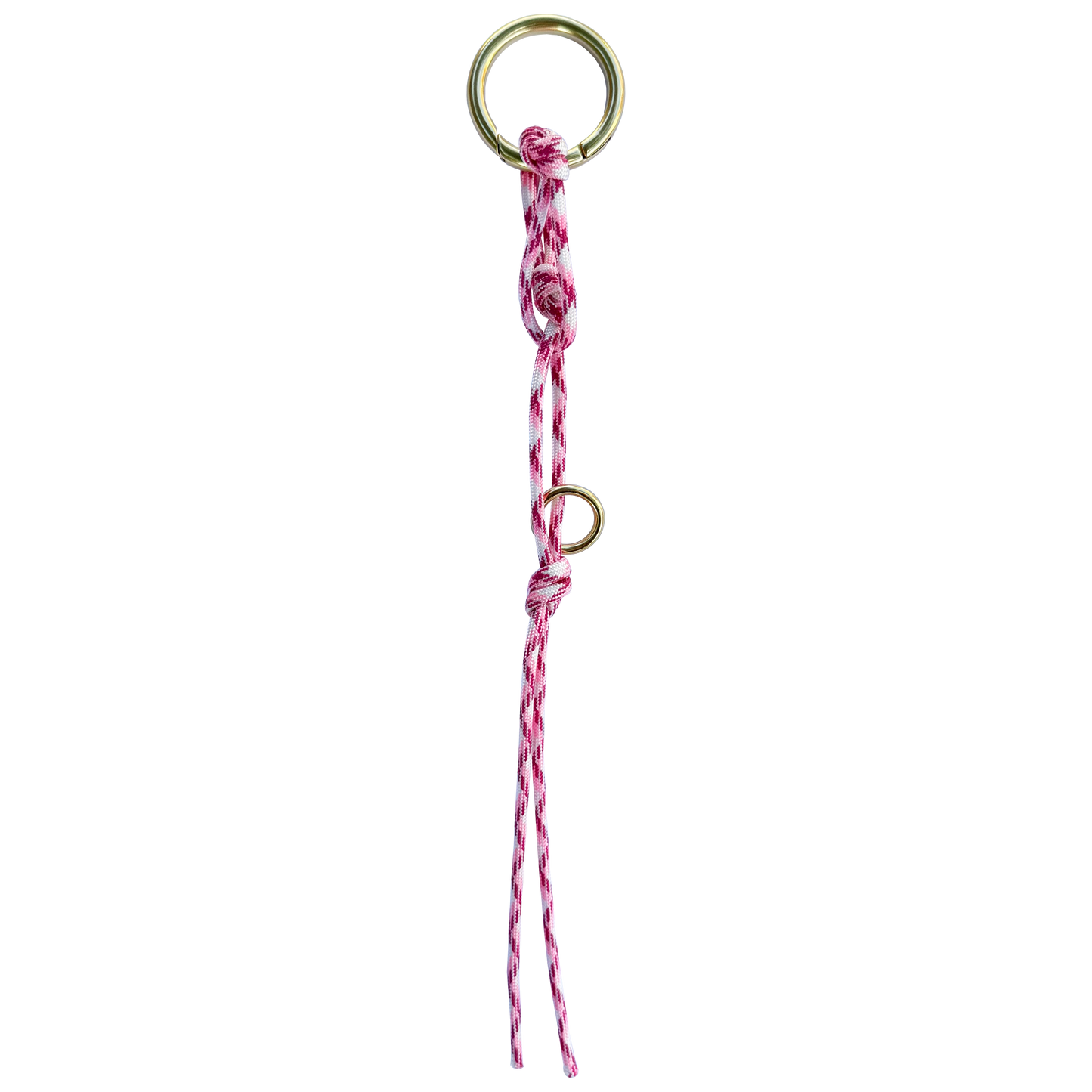 Double Loop Bag Charm - Raspberry