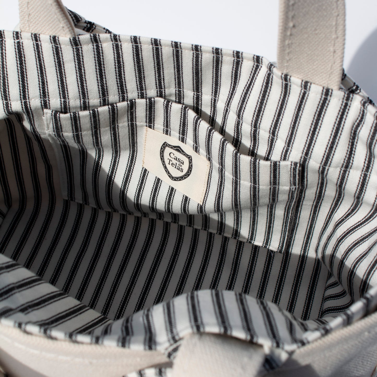 Mini Tie-On Liner - Black Ticking Stripe - Knot Ties