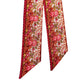 Red Vintage Block Printed Souleiado Twilly Scarf