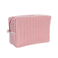 Red Seersucker Monogrammed Toiletry Bag