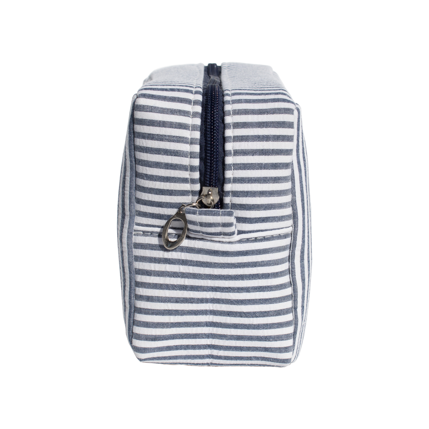 Blue Seersucker Monogrammed Toiletry Bag