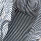 Blue Ticking Stripe Large Tie-On Liner - Bow Ties
