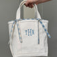 Schumacher Elton Cotton Check Tote - Monogram