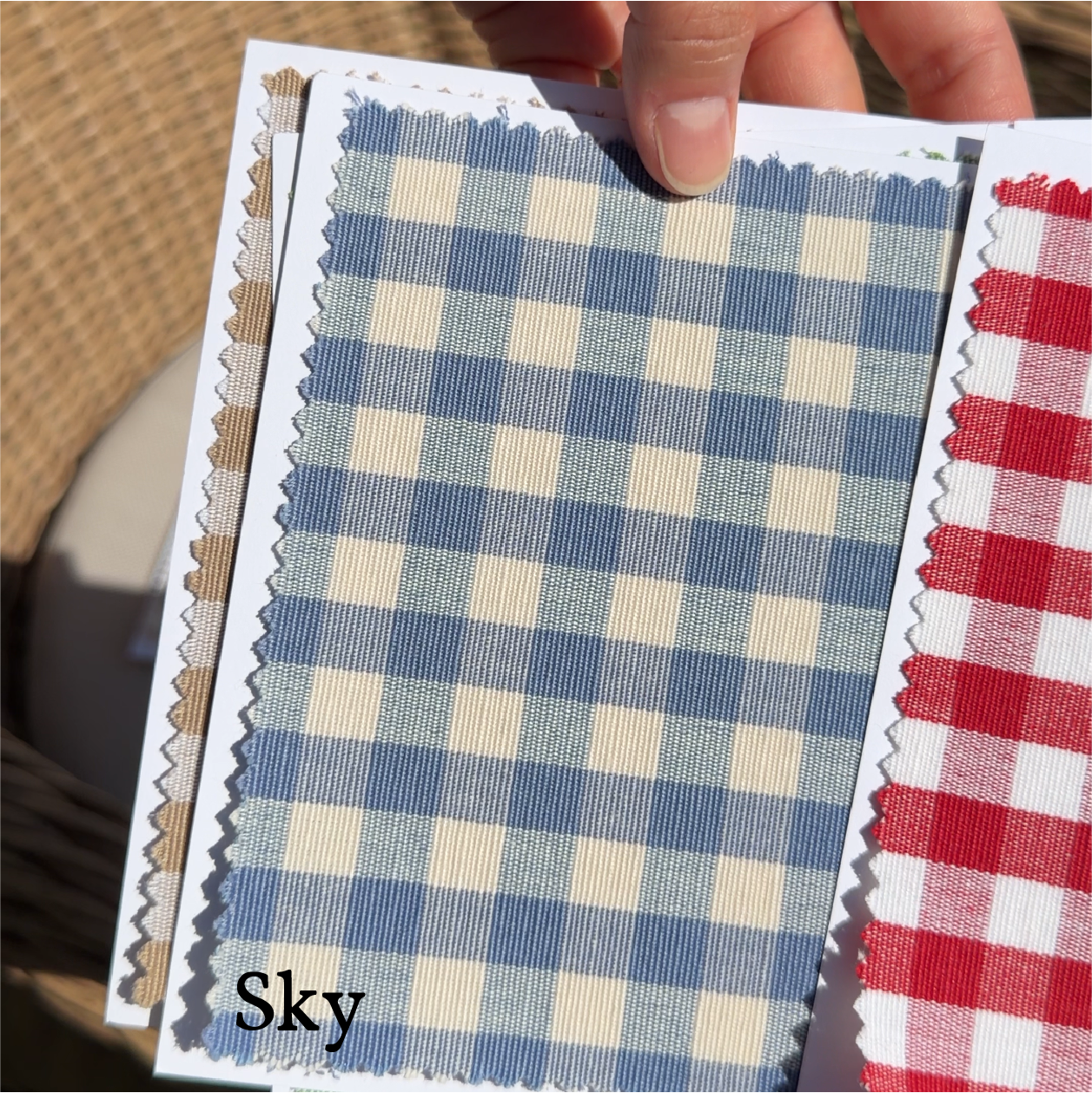 Medium Tie-On Liner - Small Gingham - Knot Ties