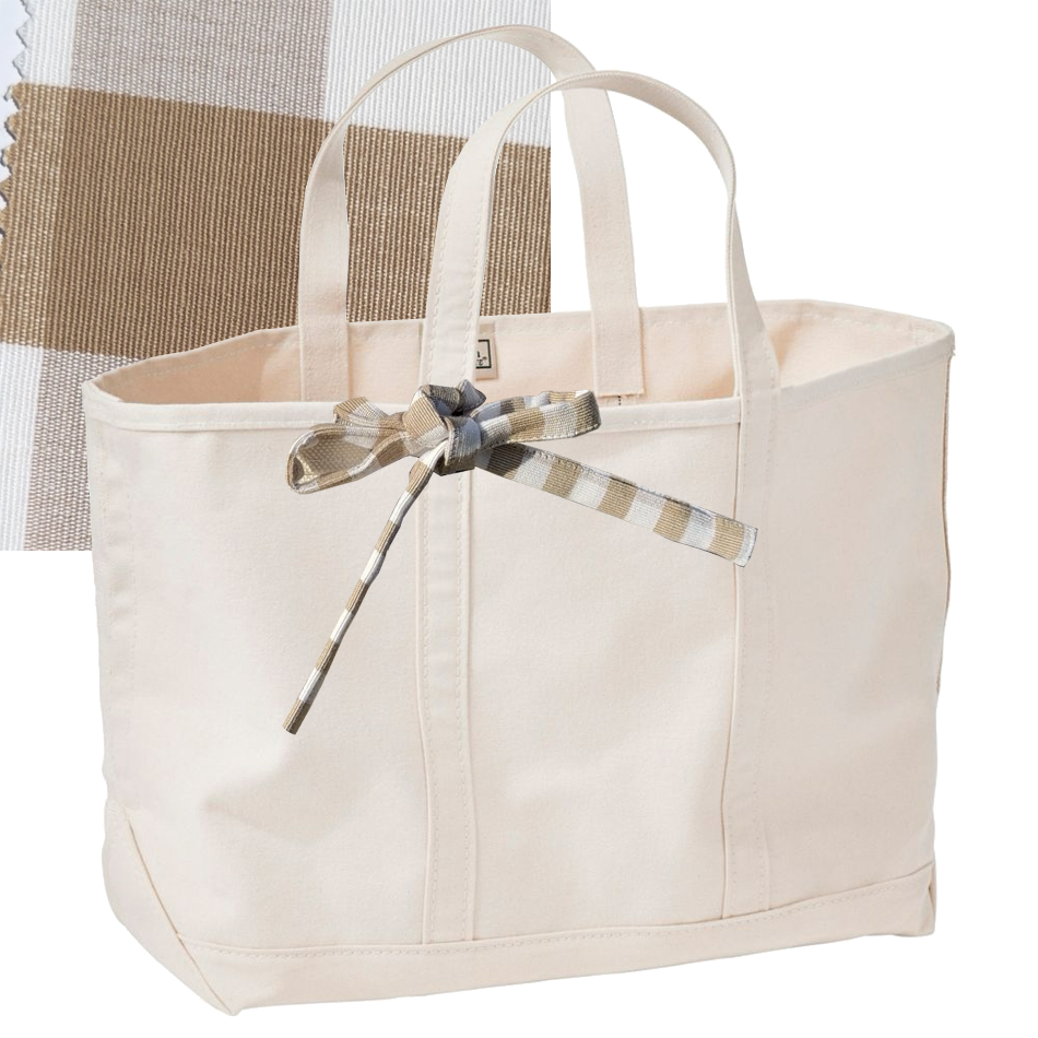 Large Tie-On Liner - Large Gingham - Bow Ties