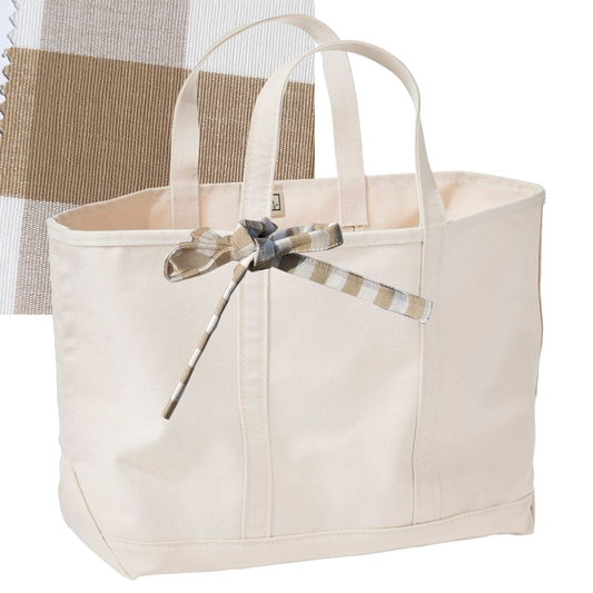 Large Tie-On Liner - Large Gingham - Bow Ties