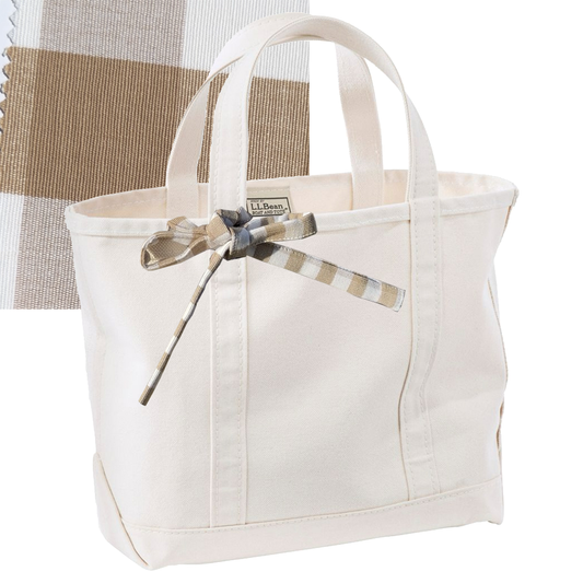 Medium Tie-On Liner - Large Gingham - Bow Ties