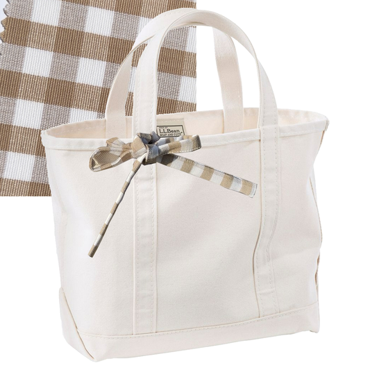 Medium Tie-On Liner - Small Gingham - Bow Ties