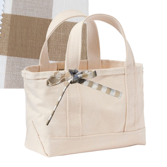 Mini Tie-On Liner - Large Gingham - Bow Ties